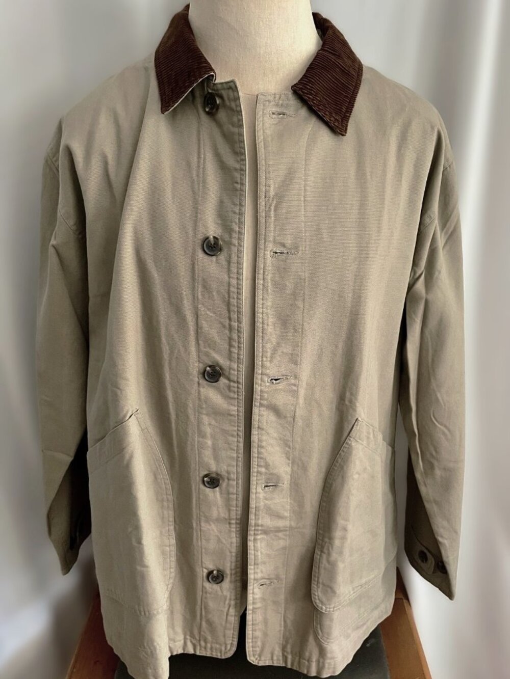 G-III Sports Vintage Men's Tan Chore-Style Barn Coat Workwear Size Medium